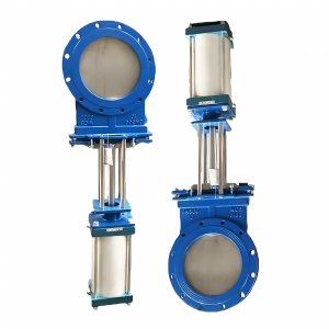 氣動刀閘閥：PZ673Y-16C，DN250，介質灰渣混